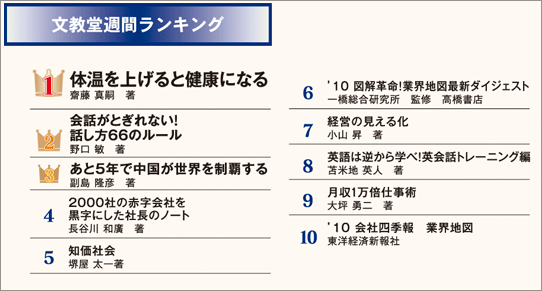 文教堂週間ランキング